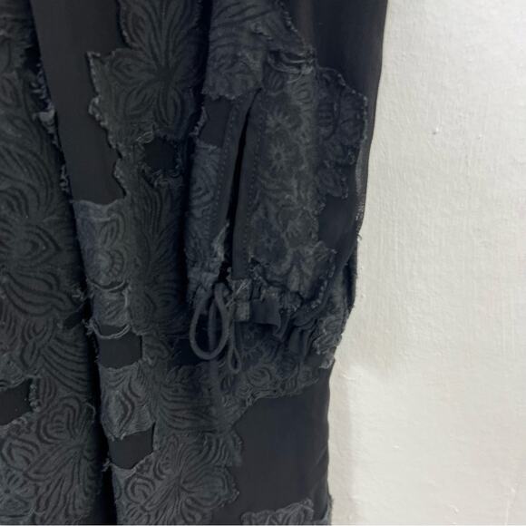 Wilfred Gascon Black Overlay Applique Dress Size XS - Picture 11 of 16